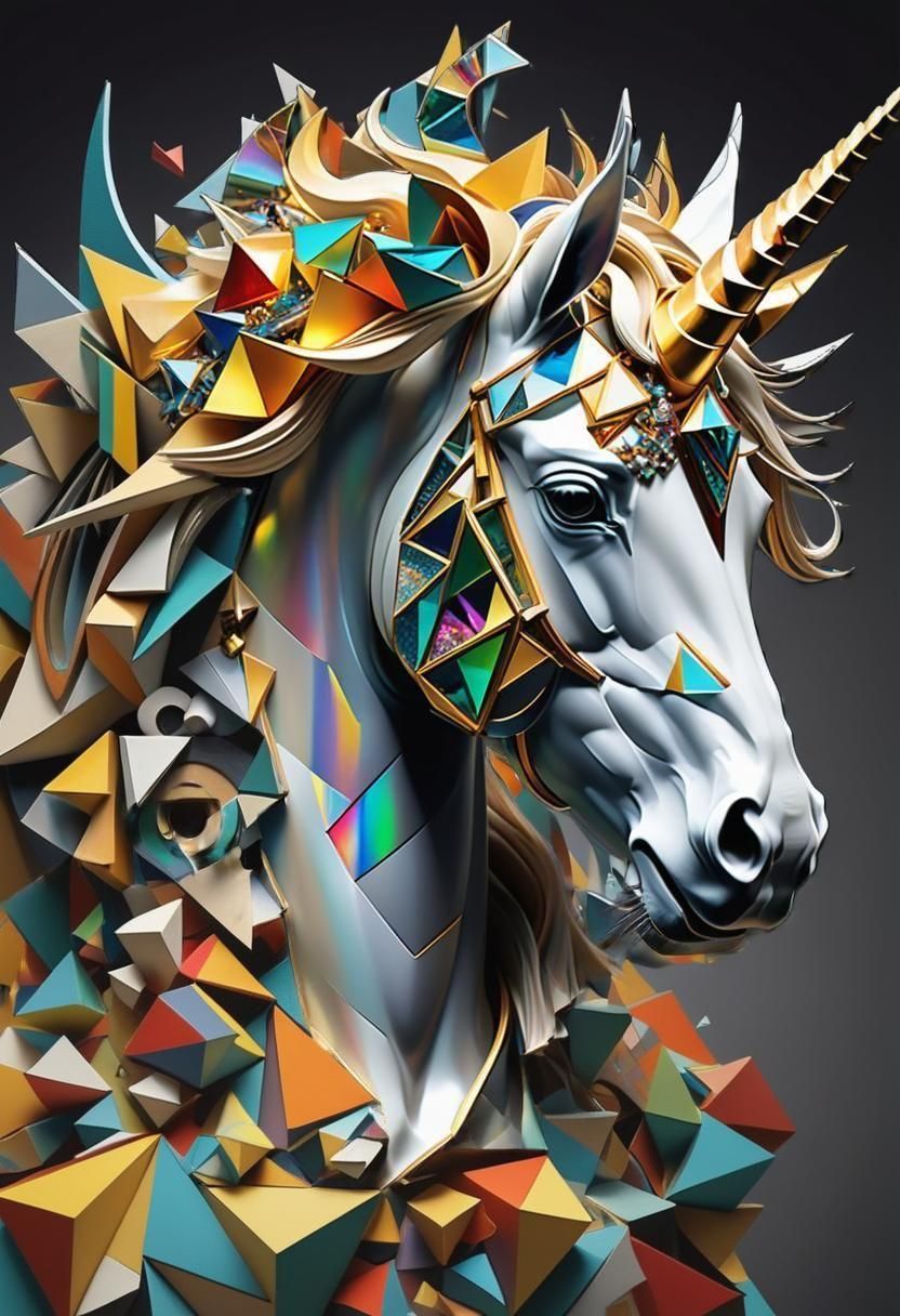 Cubism Unicorn