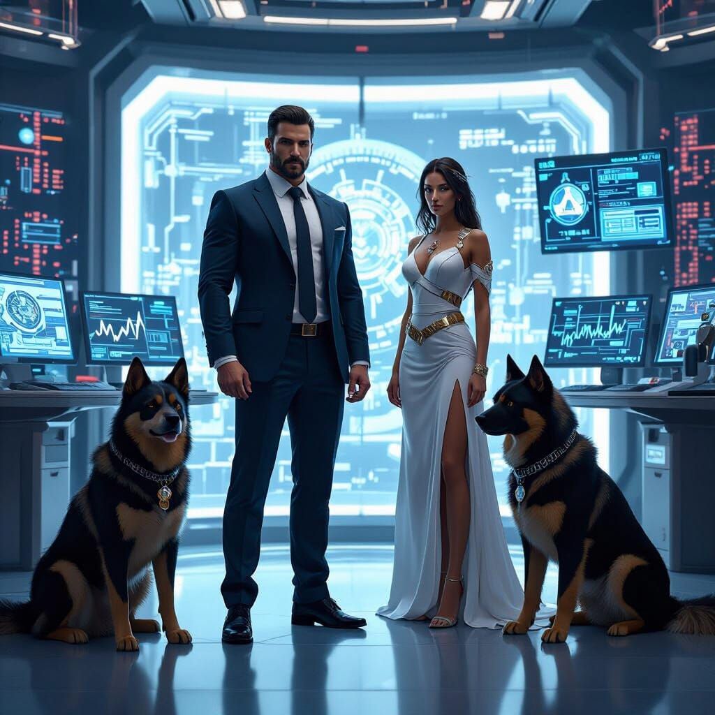 Ares: Tech Mogul in Detailed Matte Painting