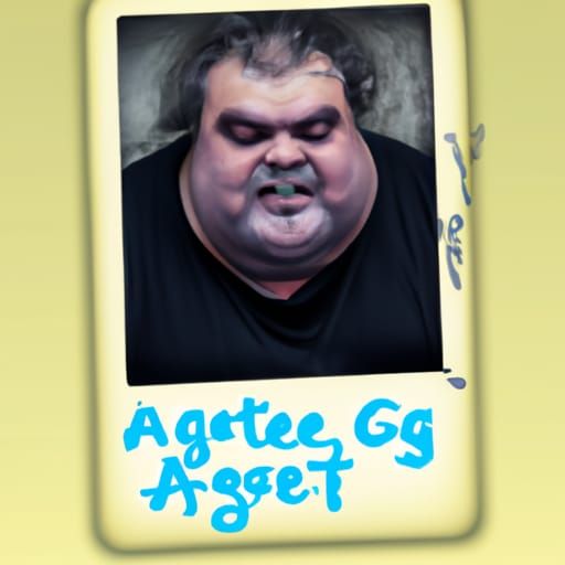 Artie Lange Zombie Polaroid: Stygian Horror