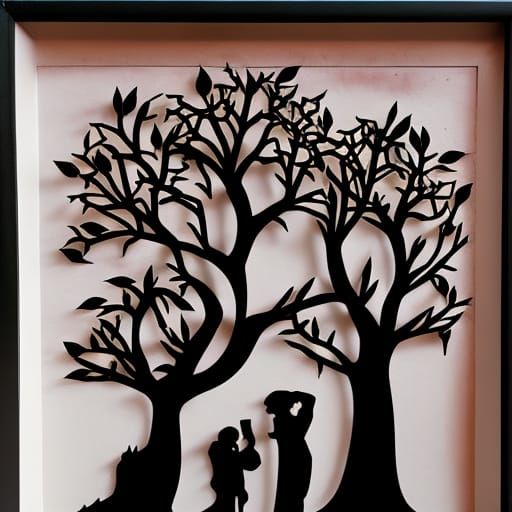 Tree of Life Shadow Box Art in 3D