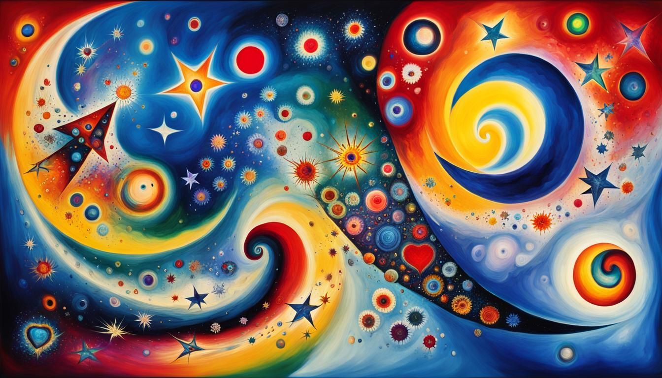 Ethereal Celestial Spheres in Vibrant Colors