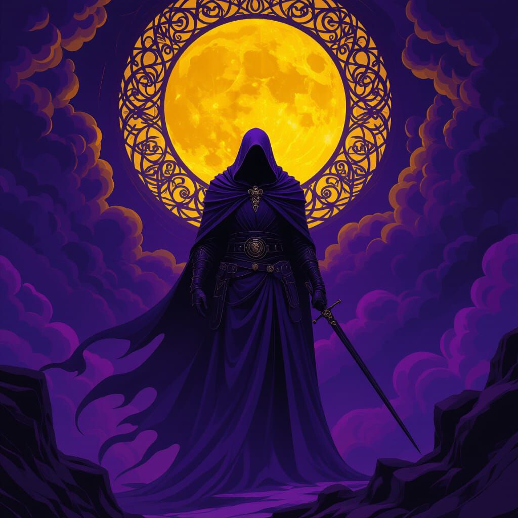 Abstract Dark Abyss in a Hyperdetailed Style