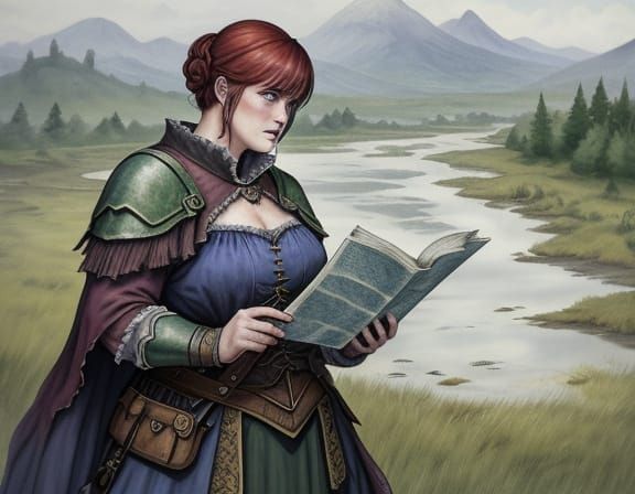 Zombie Warrior in Beatrix Potter Style