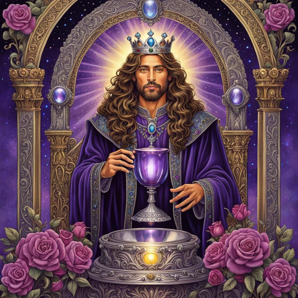 The King of Cups Tarot Card.