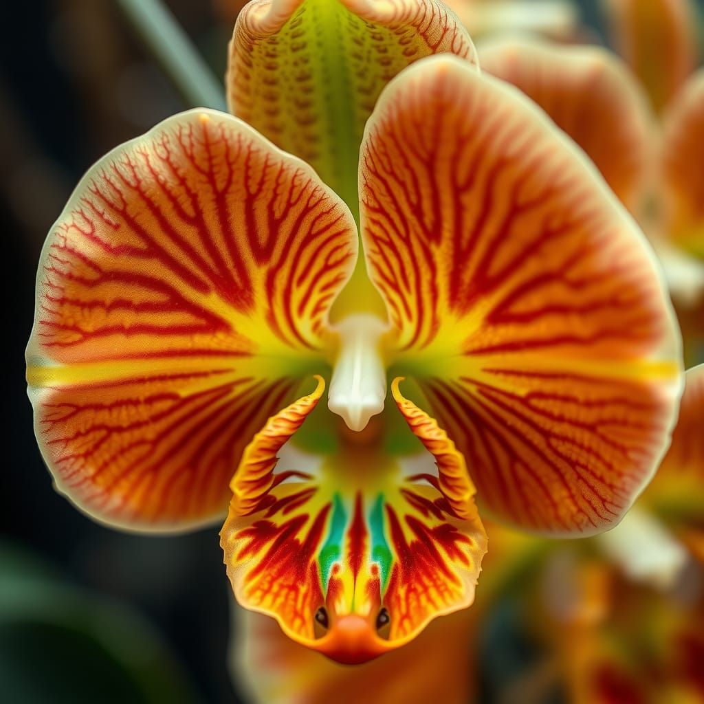 Dragon Wing Orchid: Vibrant Florals in Ethereal Style