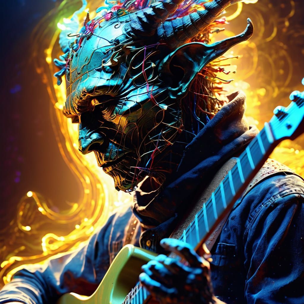 Humanoid fire dragon ..