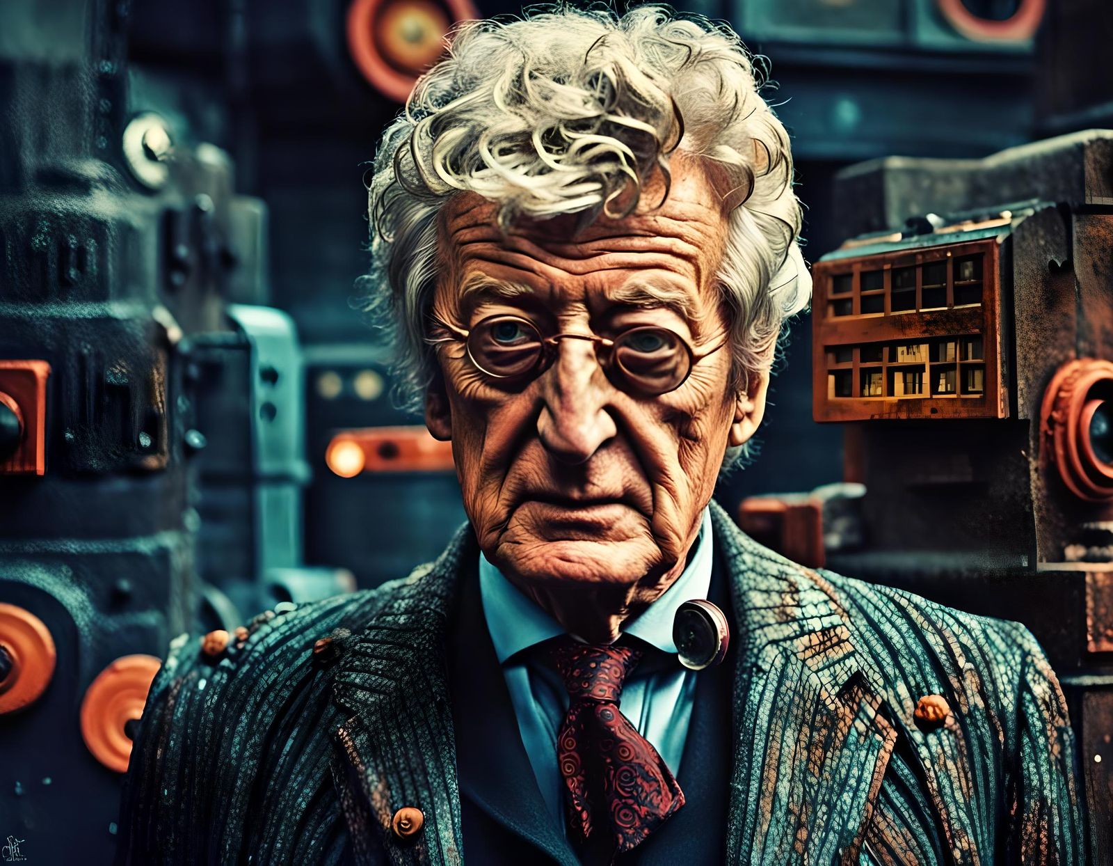 Jon Pertwee as Doctor Who in Urbancore Style