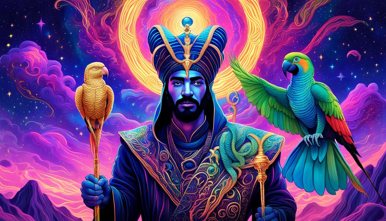 Jafar in Holographic Astral Cosmic Illustration