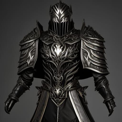Medieval Ghost Rider Armor with Raven Filigree