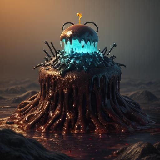 Creepy Sundae Zombie Concept Art