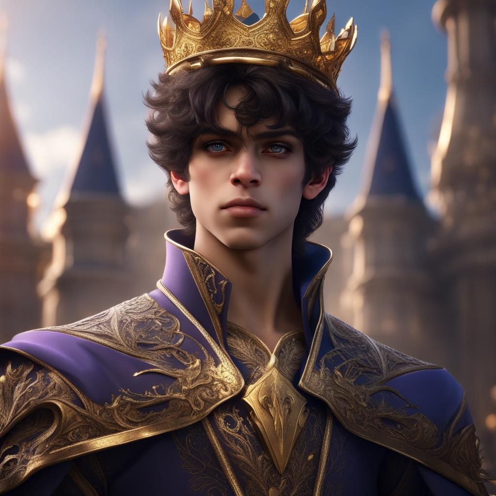 Golden-Eyed Prince: Fantastical Matte Painting