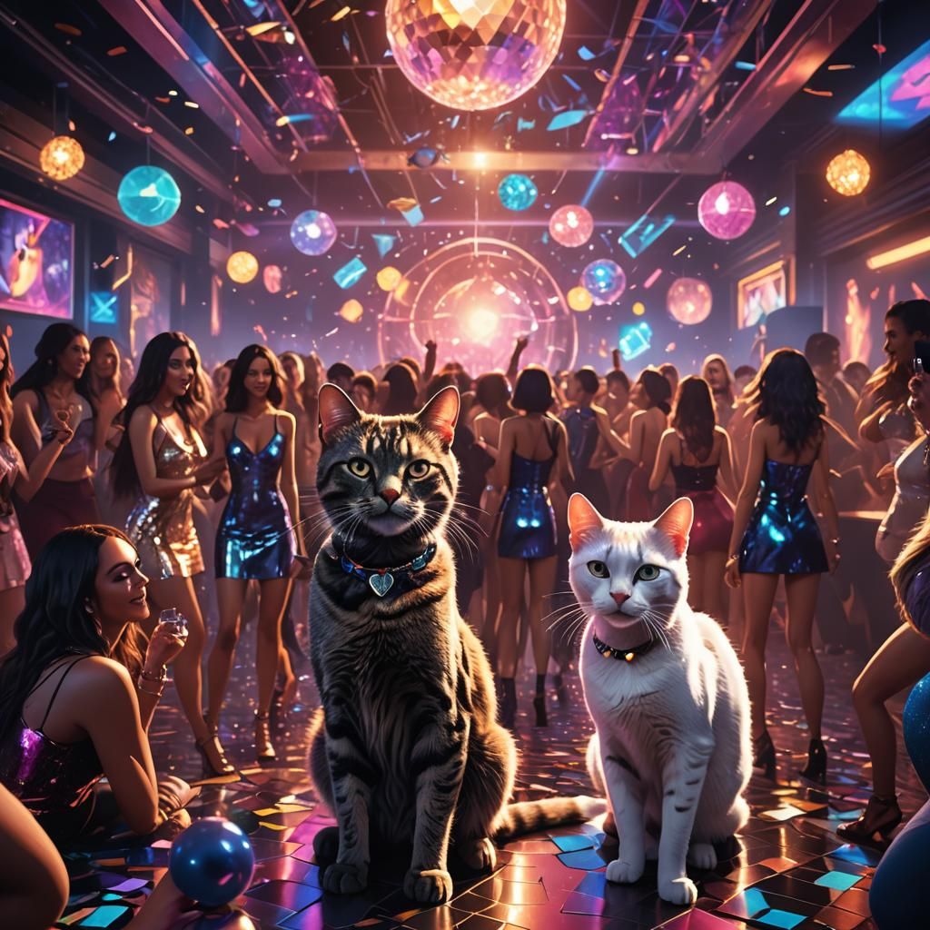 Cat's Night Out: Disco Party in Unreal Engine 5