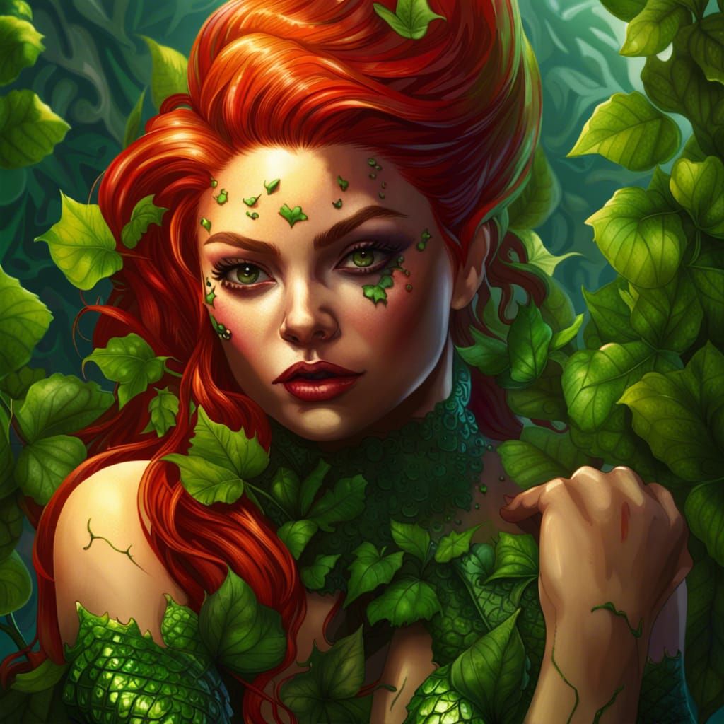 Hyperrealistic Poison Ivy Concept Art