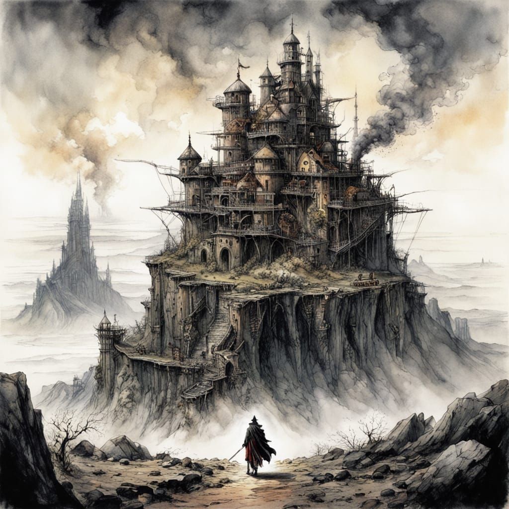 Hidden Steampunk City in Rocky Peak