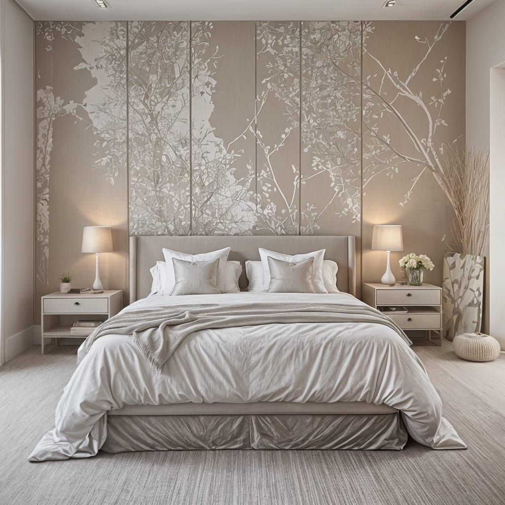 Tranquil Bedroom: Minimalist Serenity Meets Eclectic Flair