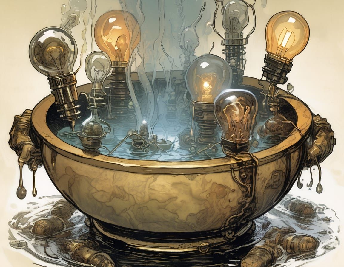 Surreal Stew: Lightbulbs and Lamps in Fantasy Art