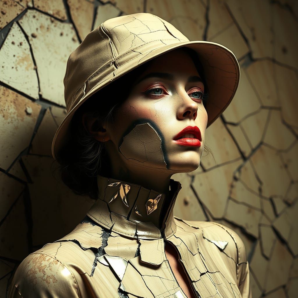 cracked and shattered woman new #8
