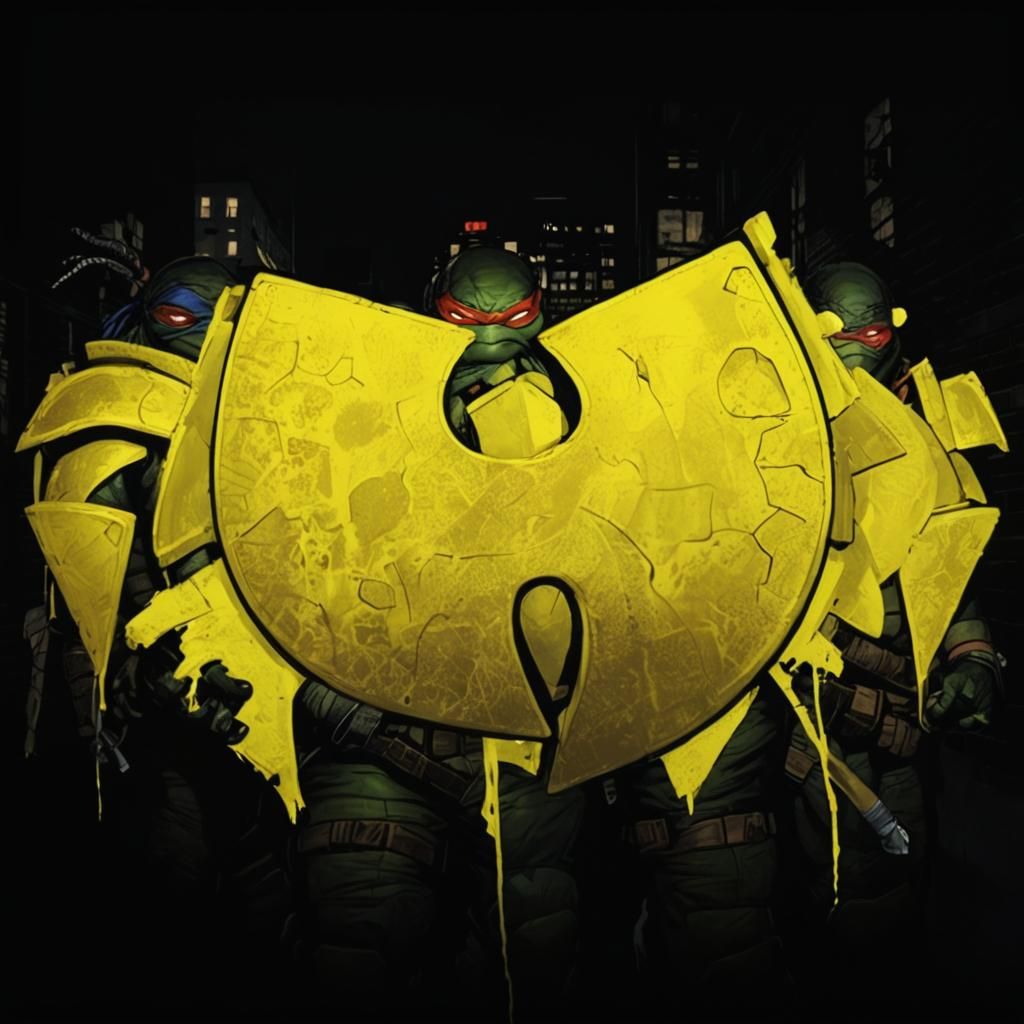 Teenage Mutant Ninja Turtles in Comic Book Style