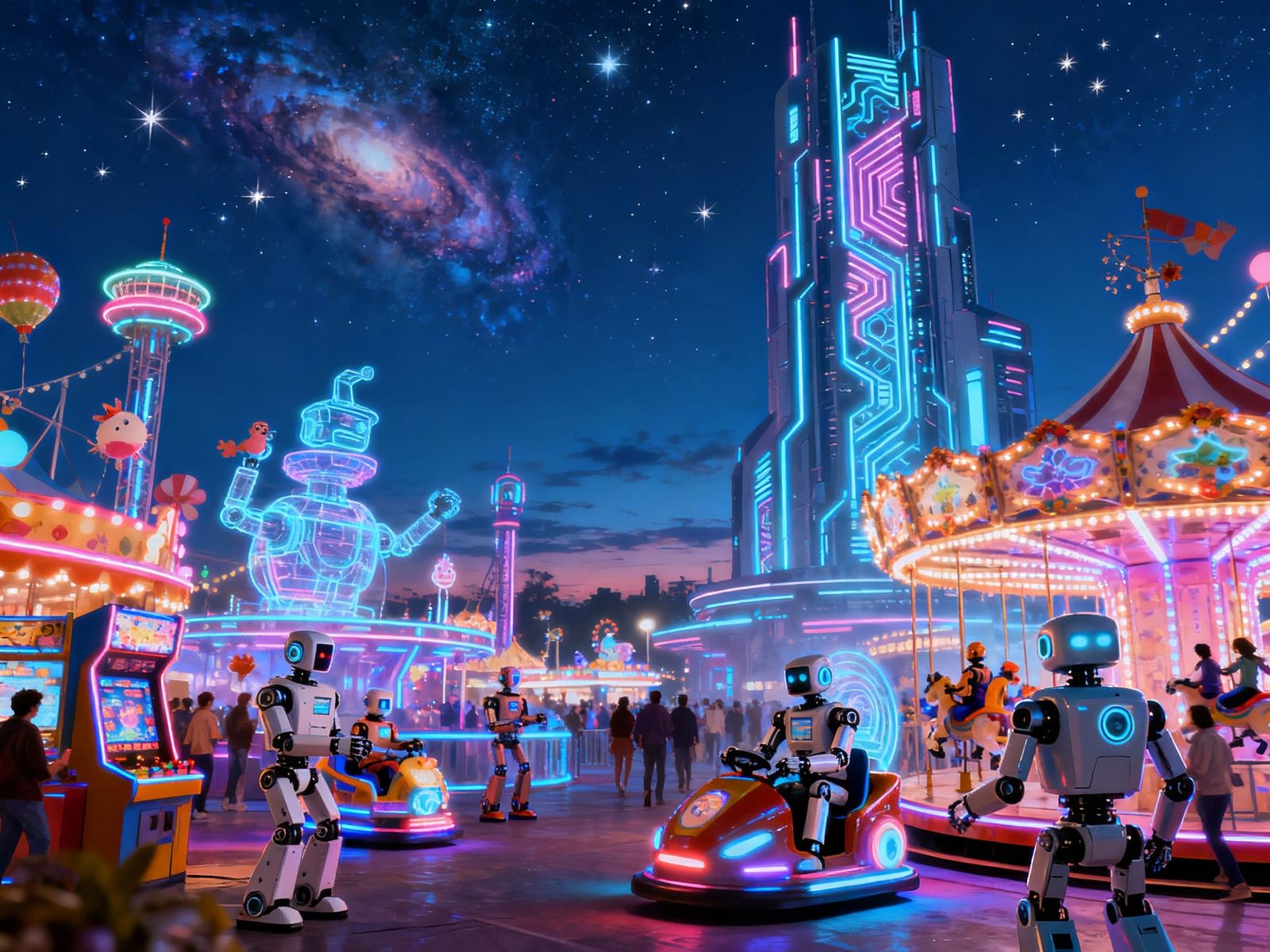 Futuristic Robot Carnival in 3099