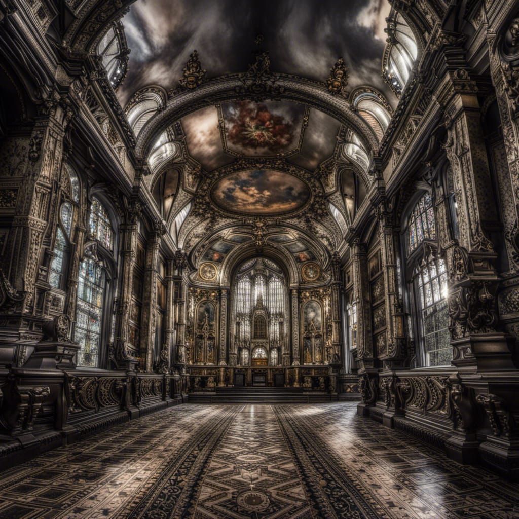 Intricate Atmospheric Scene in Hyperrealistic Style