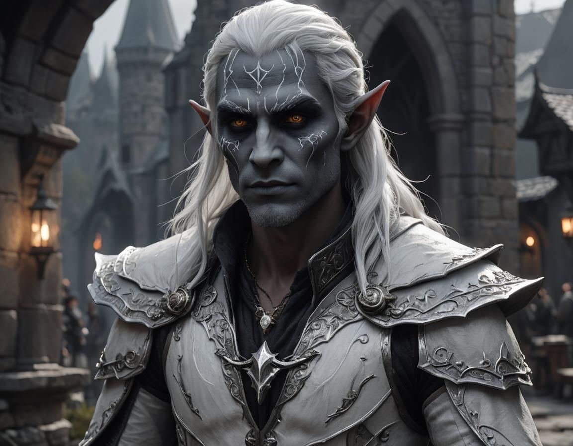 Drow Elf Male in Cinematic Realism