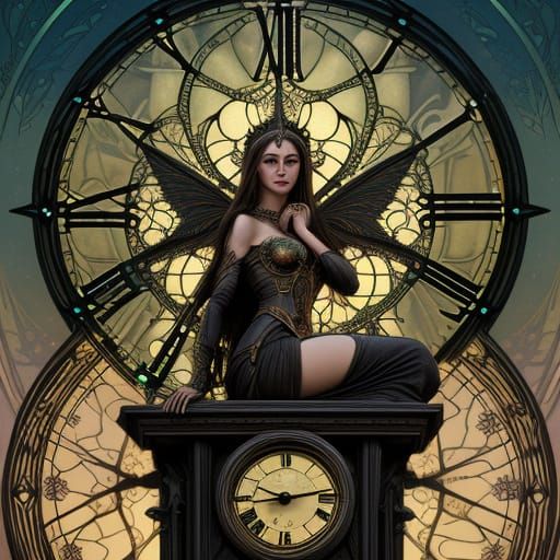 Skeletal Elvish Dancer on Bone Clock Tower