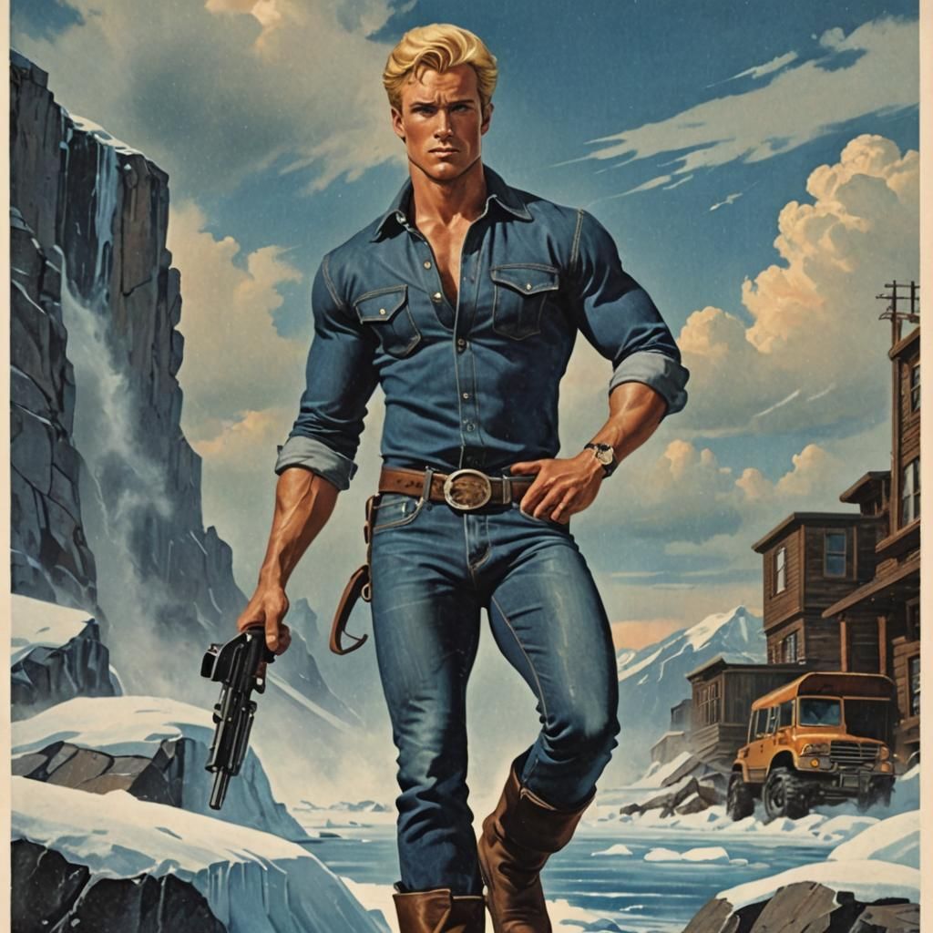 Arctic Adventurer: Pulp Cover Art