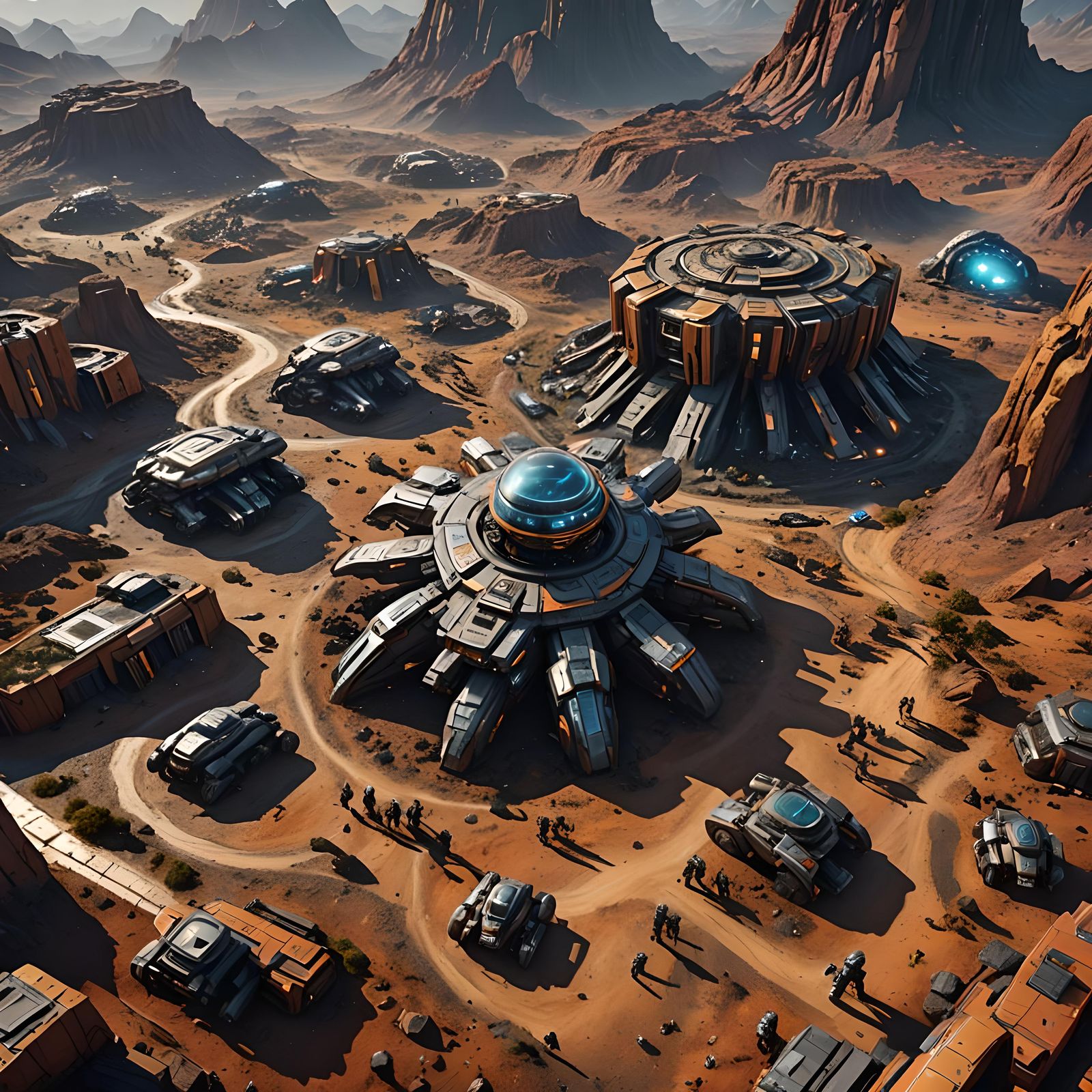 Military base on Mars