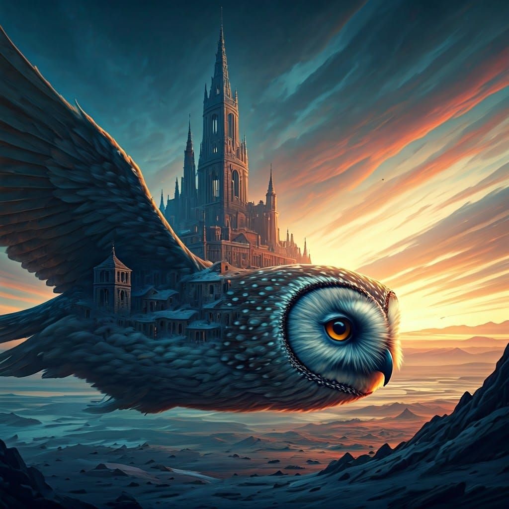 Flying Owl's Ancient Ghost Town Realm