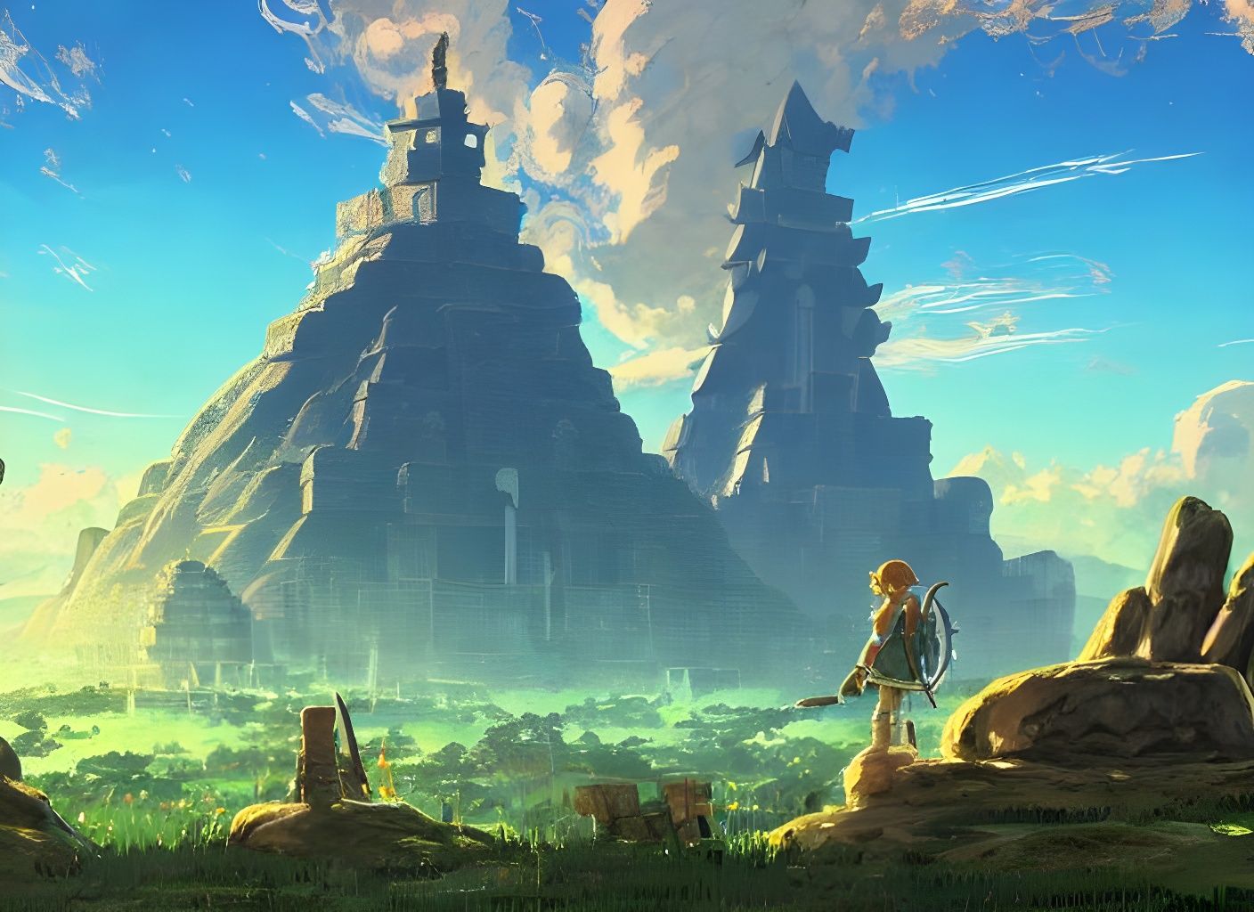 Elemental Temple Inspired by Miyazaki and Ghibli