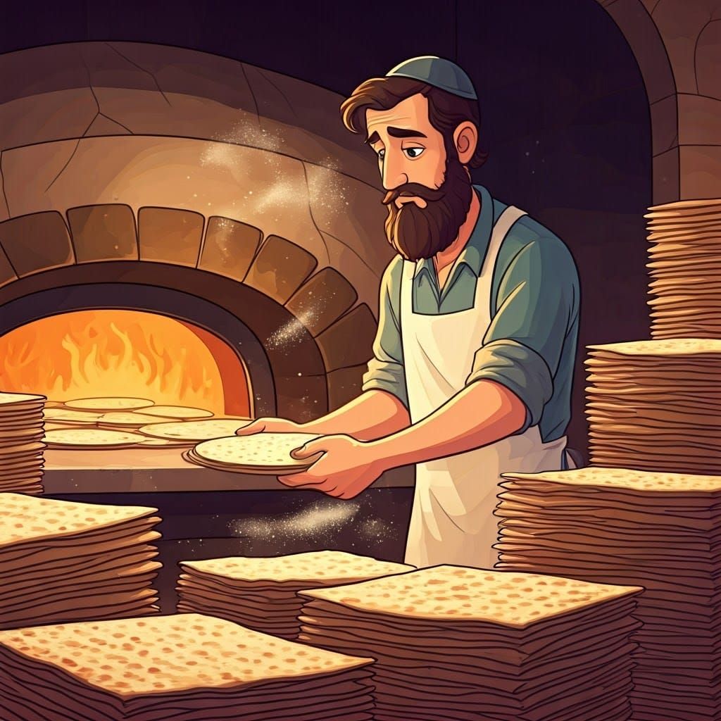 traditional Matzah bakery.