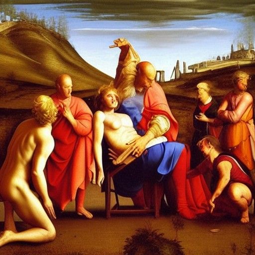 Renaissance Art in Oil Painting Style