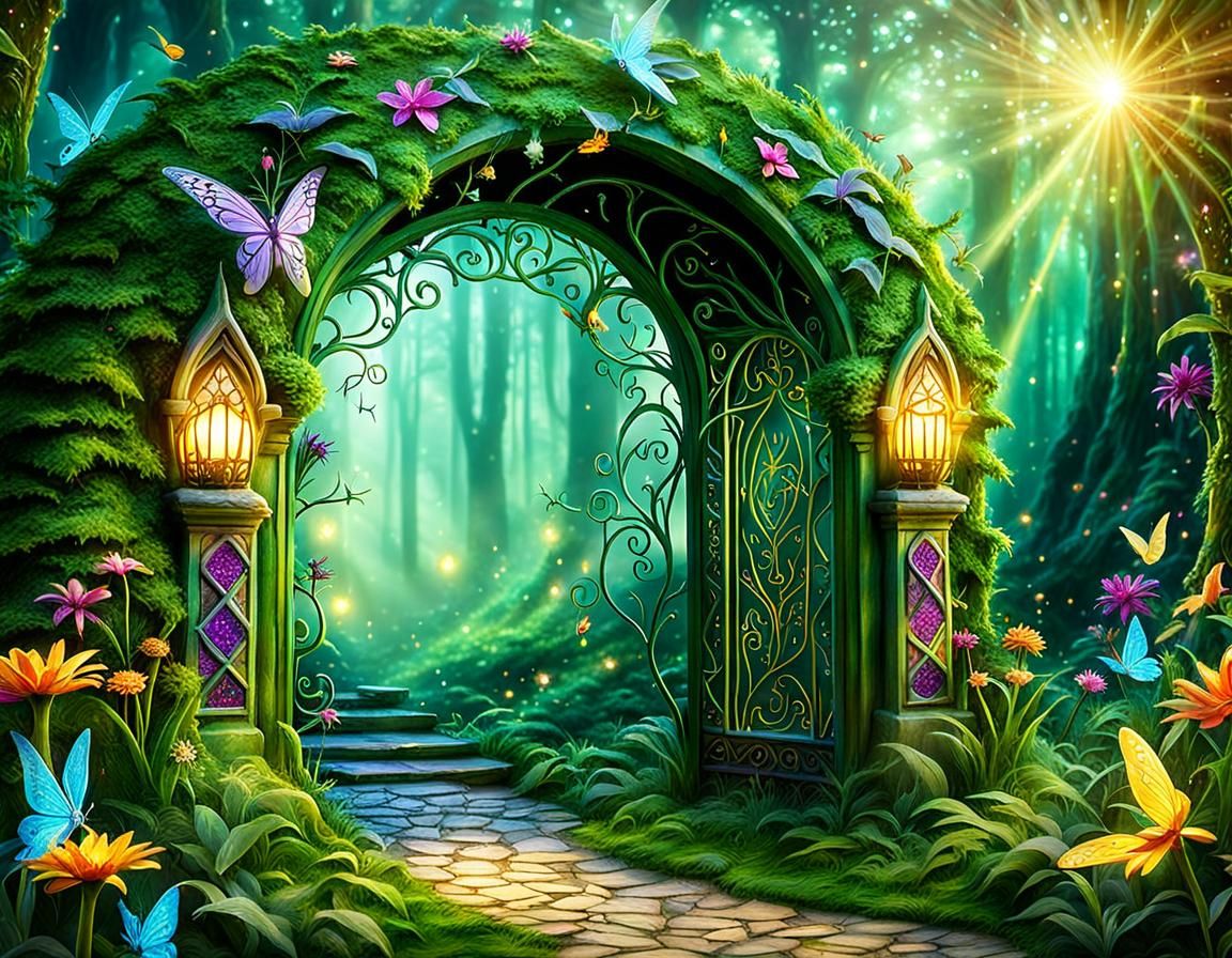 Gateway to Enchanted Woods: Forest Entrance