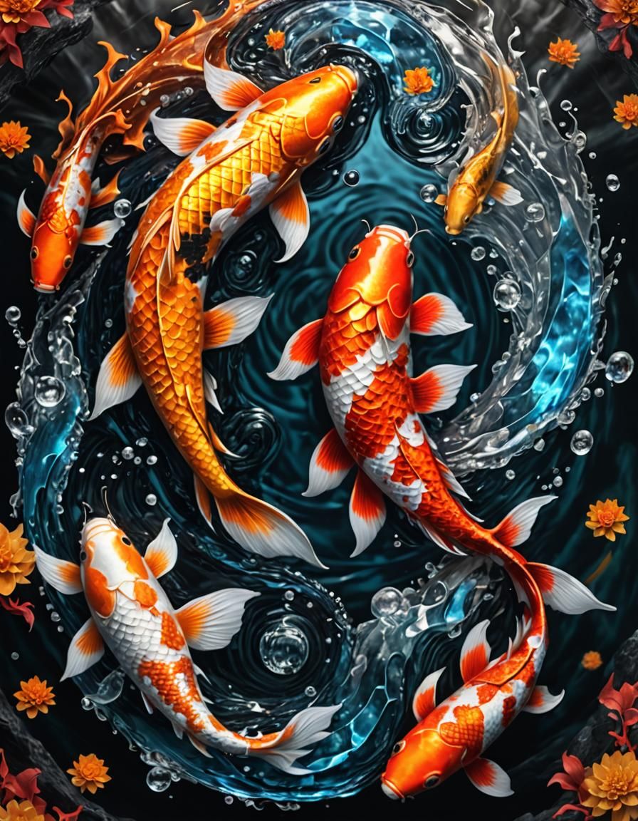 Koi Fish Lake O2