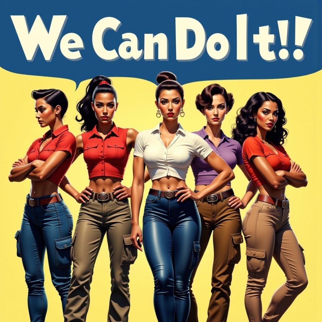 Strong Women Unite: Empowering Portraits in Futuristic Style