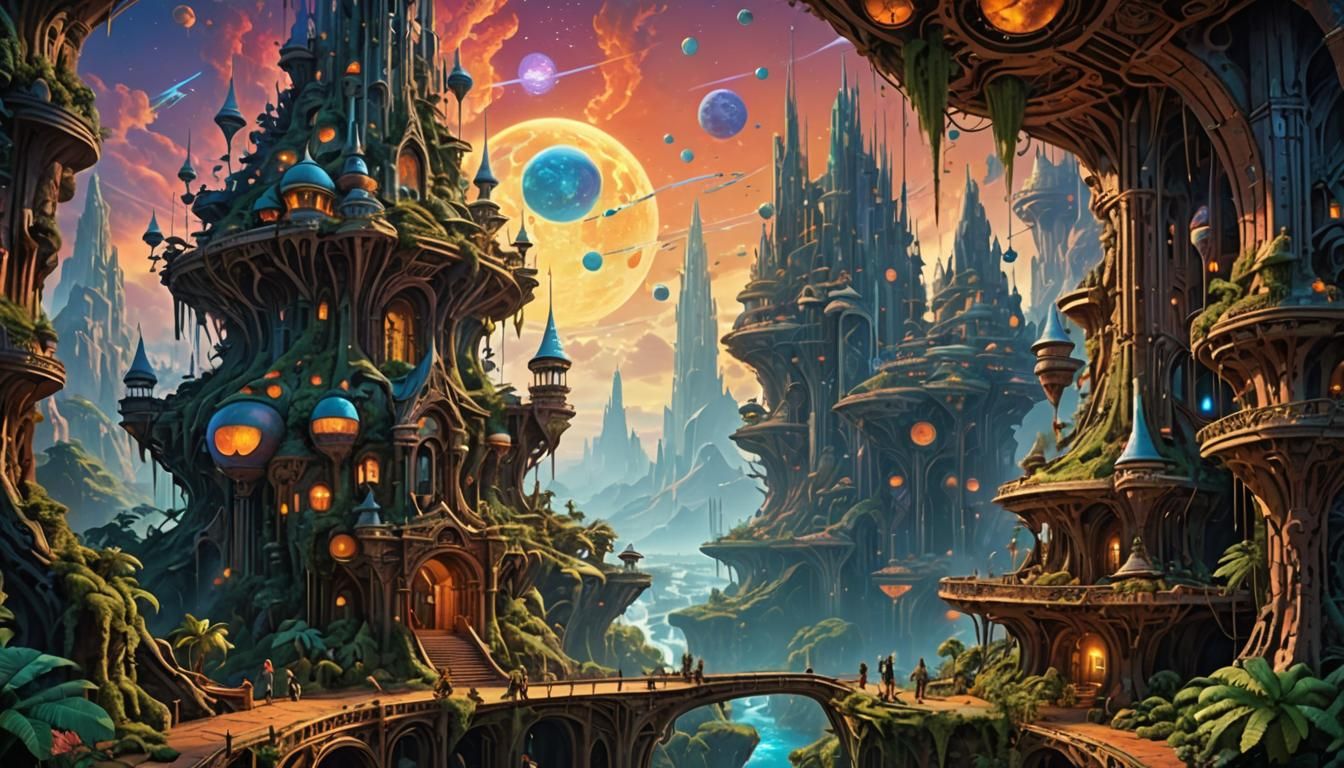 A fascinating and spectacular masterpiece of digital art, in...