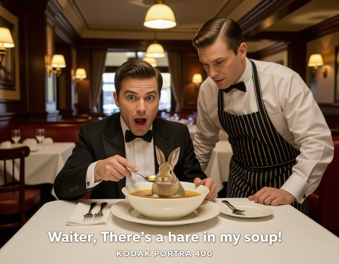 Shocked Diner Discovers Rabbit in Soup