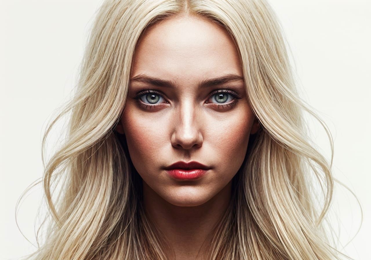 Goddess Portrait in Watercolor Art Style