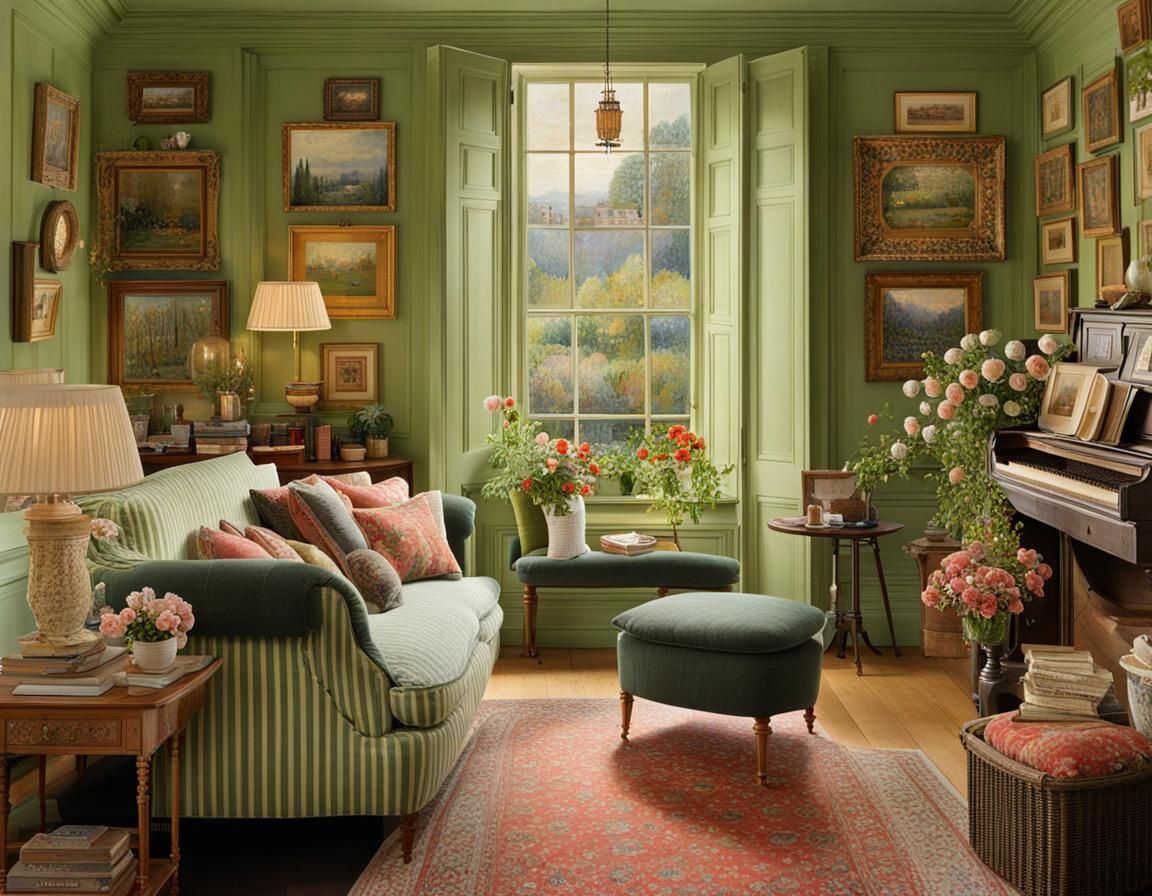 Idyllic Cozy Home: Impressionistic Style