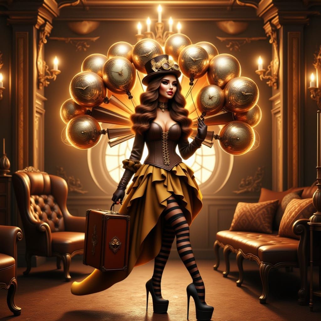 Steampunk Goddess Exudes Confidence and Charm
