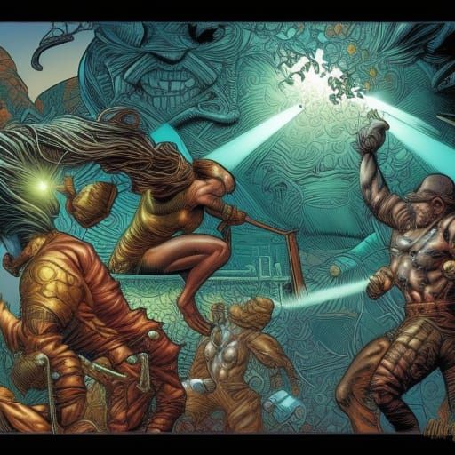 Comic Book Art: Thighs in Brooks & Mumford Style