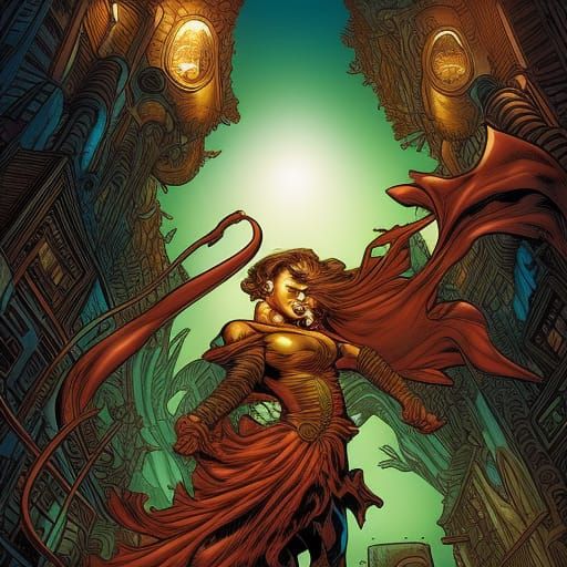 Comic Book Art of Thighs in Modern Style