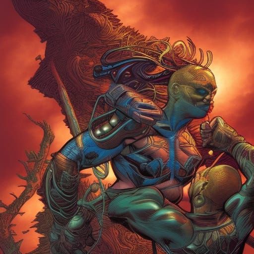 Comic Book Art: Thighs in Mark Brooks Style