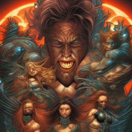 Comic Book Art of Thighs in Smooth Style