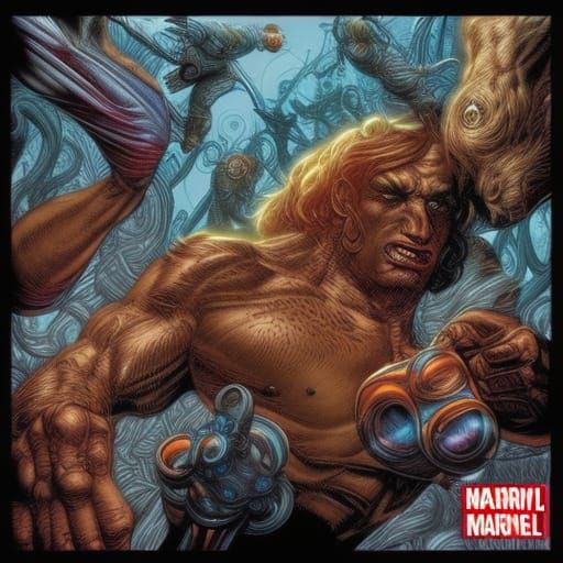 Stylized Comic Book Art Inspired by Mark Brooks