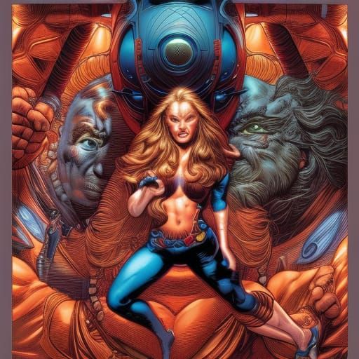 Comic Book Art of Thighs in Smooth Style