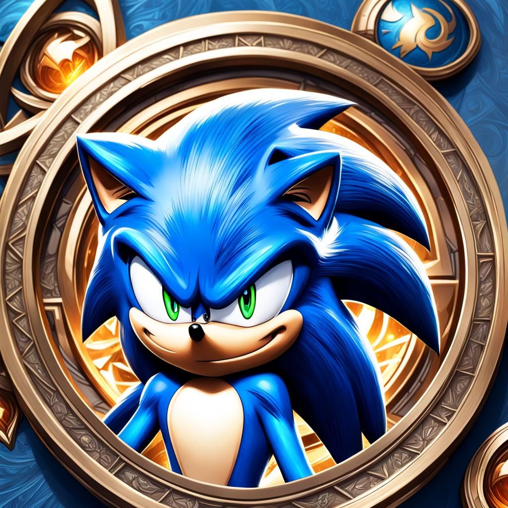 Sonic the Hedgehog D&D Digital Art