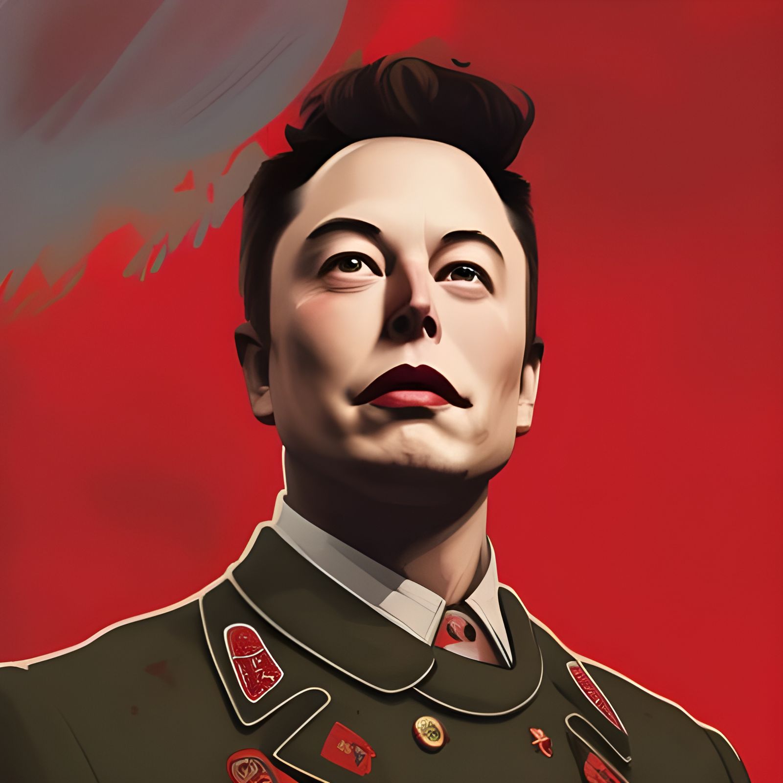 Elon Musk as Soviet Official: Hyperdetailed Portrait