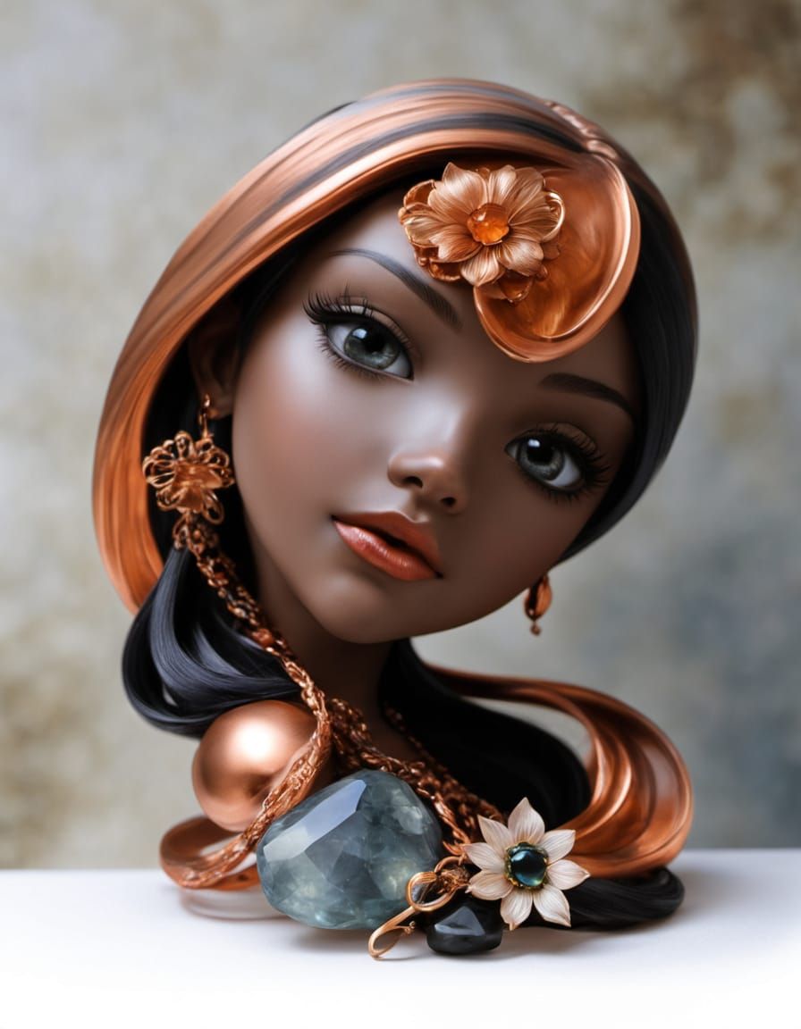 Frauen Porträt-Skulptur.