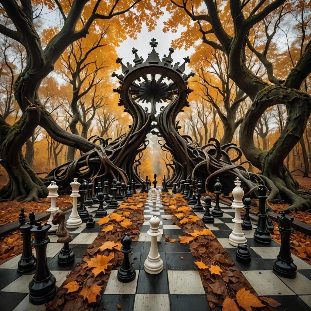 Surreal Unusual Chess Boards Puzzle Art Games Uncanny Valley...